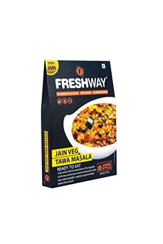 Freshway Ready to Eat Jain Combo Pack Fried Rice, Tawa Masala, Veg Makhanwala & Pav Bhaji | 100% Vegetarian | No Onion No Garlic | Instant Heat and Eat Indian Meal | Healthy, Convenient & Travel Friendly — image 3