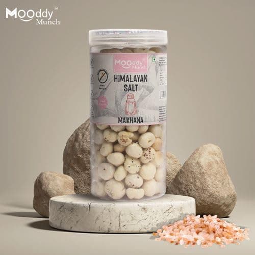 MOODDY MUNCH (Noodles, Cheese Masti, Himalayan Salt) Combo of Roasted Makhana Fox Nuts Lotus Seeds | Jain Flavour| Healthy Snacks | Zero Trans Fat | Zero cholesterol | (Pack of 3, Total 210 gm) — image 6