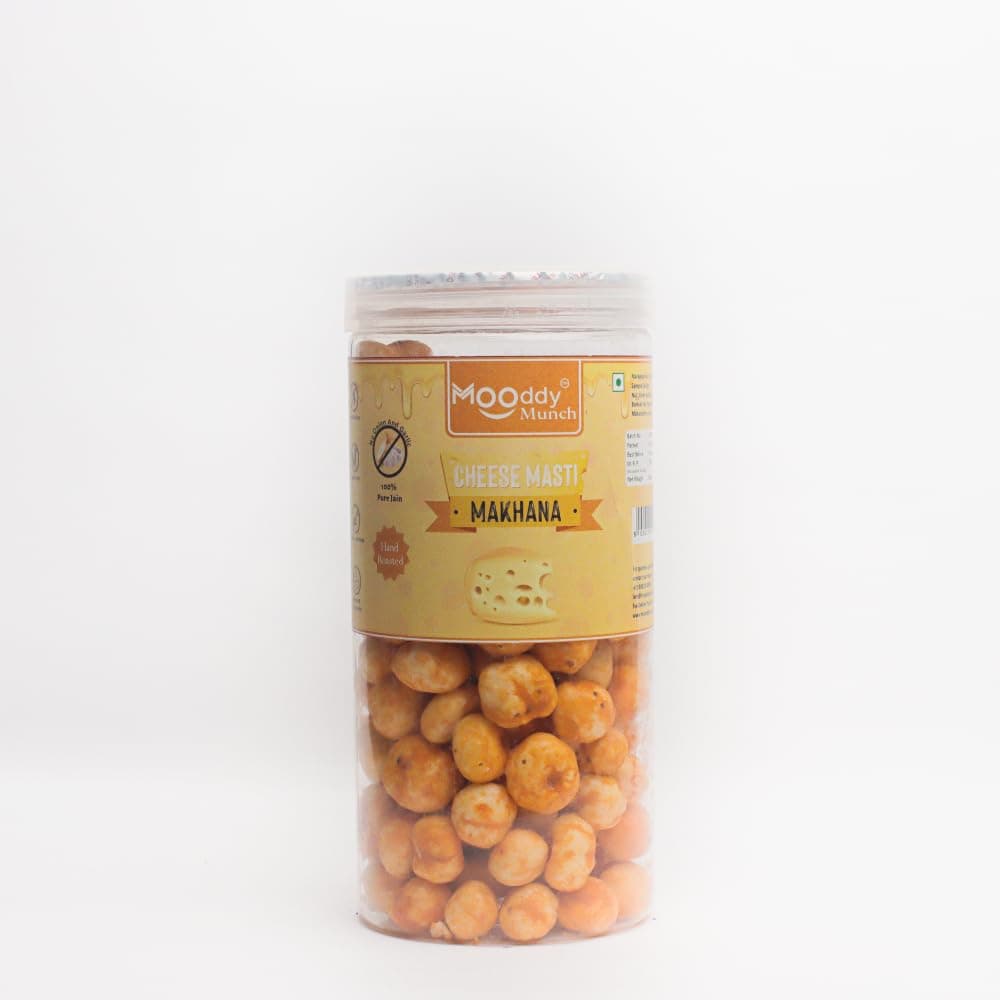 MOODDY MUNCH (Noodles, Cheese Masti, Himalayan Salt) Combo of Roasted Makhana Fox Nuts Lotus Seeds | Jain Flavour| Healthy Snacks | Zero Trans Fat | Zero cholesterol | (Pack of 3, Total 210 gm) — image 2