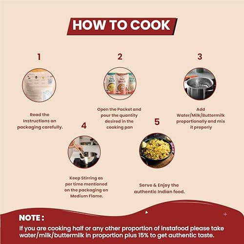 INSTAFOOD Breakfast Poha | Ready to Cook Meal | 2-3 Servings | Pack of 1 (150g) | After Cooking Gets 300GM to Serve | Zip Lock Packaging | Vegetarian Meal | Just Add Water and Cook — image 4