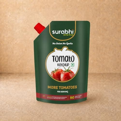 Surabhi Tomato Ketchup 900g Pouch | No Onion No Garlic | No Artificial Colours & Flavours — image 3