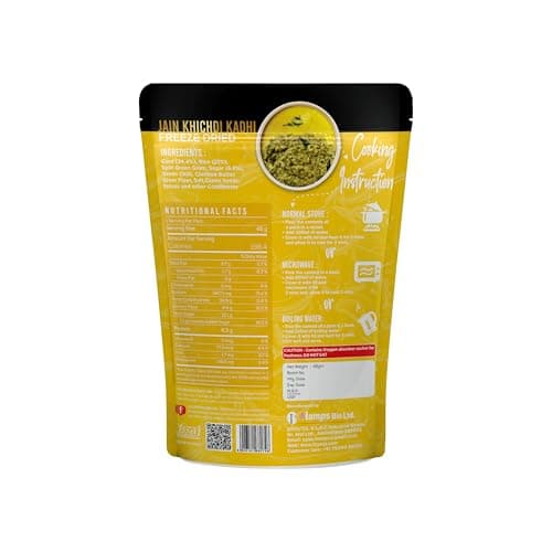Jain Khichdi Kadhi | Freeze Dried | Ready to Eat Combo Meal | Authentic Jain Taste | Preservative Free, Gluten Free, No Onion No Garlic | Add Hot Water & Enjoy | Ideal for Travel, Office, and Quick Meals — image 2