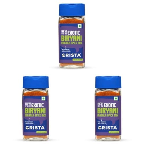 CRISTA Exotic Biryani Masala Spice Mix | Rich in flavour | No Onion | No Garlic | Vegan | Pure | Zero added Colours, Fillers, Additives & Preservatives | 45 gms — image 7