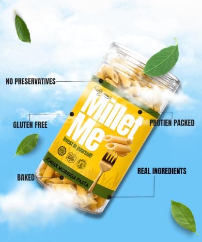 Millet Me by Kuizeens Jowar Moringa Pasta - 230g | Superfood Infused | Protein Rich | Gluten-Free & Nutrient-Rich | Easy-to-Make | Healthy Alternative for Wholesome Meals | Jain | No Onion & Garlic — image 7