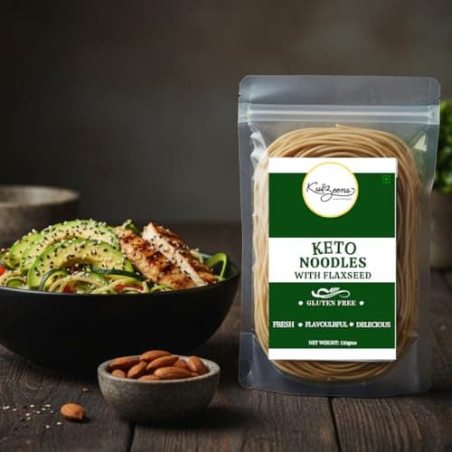 Kuizeens Gluten-Free Keto Noodles with Flaxseed -( Pack of 2) 110g | Protein & Fiber-Rich | Easy-to-Make | Rich in Nutrients | No MSG | No Preservatives | Low Glycemic | Vegan & Wholesome | Easy To Digest Healthy Noodles | Ready in Minutes | Quick & Easy to Prepare — image 6