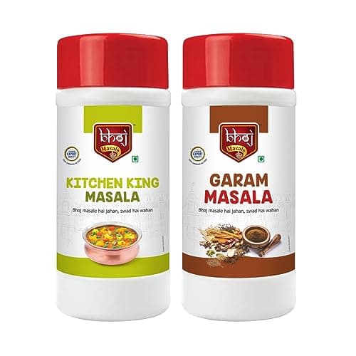 Bhoj Masale Kitchen King And Garam Masala Powder Combo Pack 200Gm Each | Aromatic Jain Spice Flavorful Indian Cooking | Flavorful Cooking | No Artificial Flavor Added | No Onion & No Garlic Added — image 5