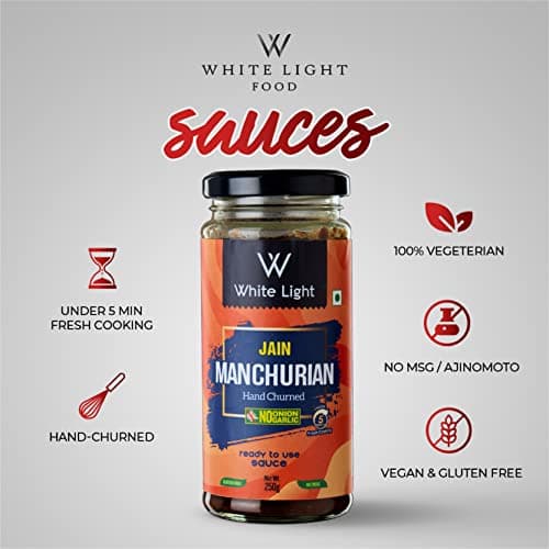 White Light Jain Manchurian Sauce | No MSG / Ajinomoto | Vegan | No Onion No Garlic | Gluten Free |250gms — image 4
