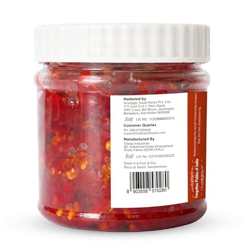 Delight Foods Rajasthani Premium Sweet Red Chilli Jam 300g | Hot & Sweet Chilli Spread | Spicy & Tangy Dip Sauce | No Onion No Garlic — image 2
