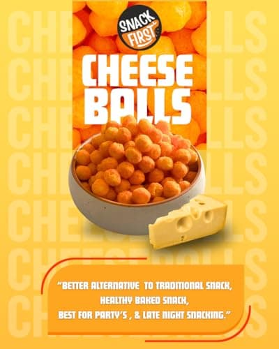 Snack First Cheese Balls, Corn balls, Combo of 2, No Onion No Garlic, Jain, Puffed Snack, Corn Puffs, Healthy Snack, Namkeen, Each 80g — image 4