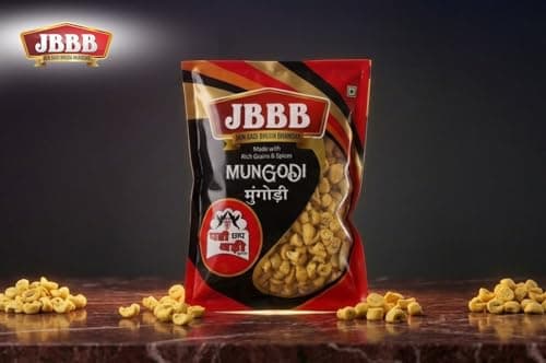 JBBB Jain Rajasthani Mangodi/Mungori 400gm Pack | Homemade Moong Dal Wadi/Badi | Traditional Dry Dal Nuggets for Sabzi Curry Pulao Rice Dishes | Ready to Cook Vegetarian Food | No Added Preservatives — image 4