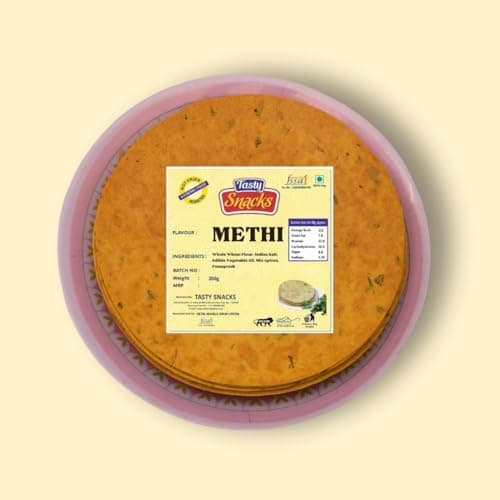 Tasty Snacks High Protein & High Fiber Khakhra 400 g | No Maida | No Palm Oil | Jain Khakhra | Natural Protein | Indian Snacks| (Pack of 2, Punjabi Flavor) — image 5