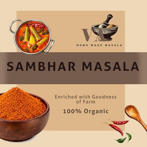 VA HOME MADE MASALA Chole Masala 500GM | Blended Spice With Natural Oils for Authentic Taste and Colour | For Healthy Delicious & Flavourful Cooking. No Colour, No Preservatives (Jain Masala) — image 3