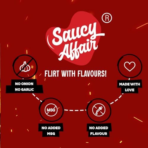 Saucy Affair No Onion No Garlic Sauce | Barbeque Sauce | Tandoori Sauce | BBQ Sauce | Pizza Pasta Sauce | Jain Sauce Pack of 2, 160 gram — image 5
