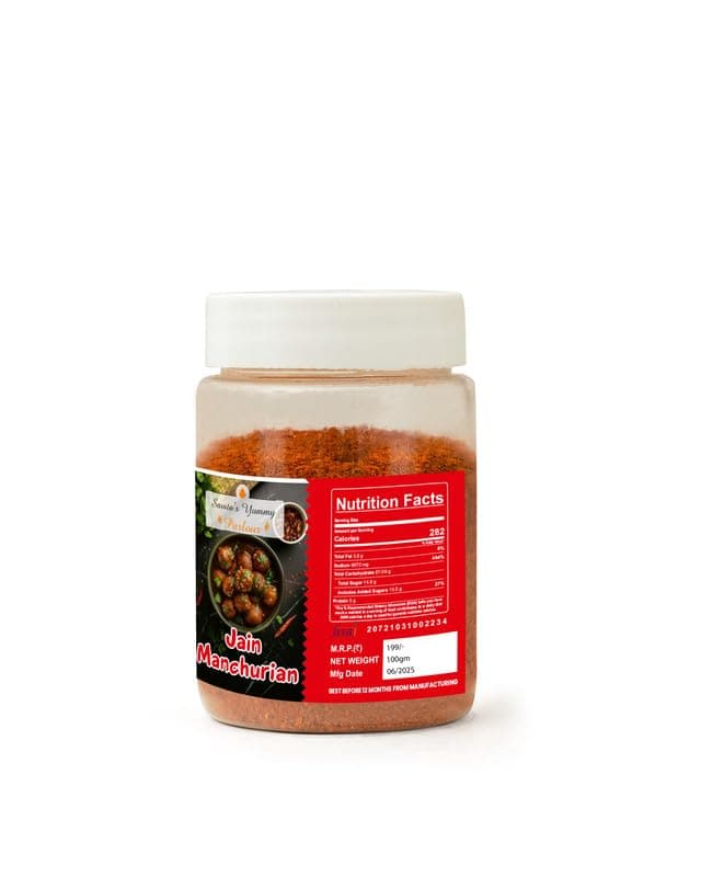 Savita’s Yummy Parlour Jain Manchurian Masala | Authentic Spice Mix | No Onion, No Garlic | Perfect for Indo-Chinese Dishes | 100g — image 4