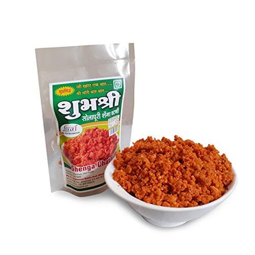 Shubhashree Jain Peanut Chutney (Without Garlic) 350g (Single Pack) | Authentic Solapur Hand Pounded Shenga Chutney — image 5