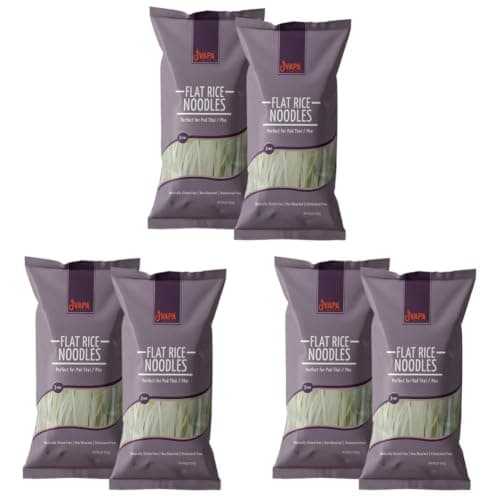 Jvapa Flat Rice Noodles (3mm) - Perfect for Pad Thai/Pho, Naturally Gluten Free, Made with 100% Rice, Non Bleached, No Maida - 700gm (350gm x Pack of 2) — image 7