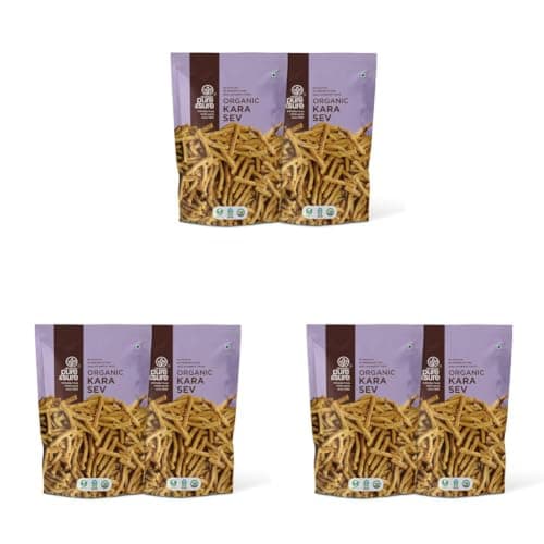 Pure & Sure Organic Kara Sev 100gm (Pack of 1) | Delicious Crunchy Namkeen & Snacks | Ready to Eat Tea Time Snacks, Cholesterol Free, No Trans Fats, No Preservatives — image 7