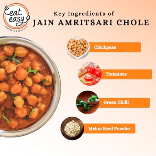 Eat Easy Ready To Eat Jain Amritsari Chole- 70gm (Pack of 2) | Freeze-Dried, Lightweight, No Moisture, No Onion & Garlic, High-Protein Punjabi Chhole for Camping, Trekking, Hostel Food, Travel, Quick Lunch & Dinner | Just Add Water Hot Water — image 5