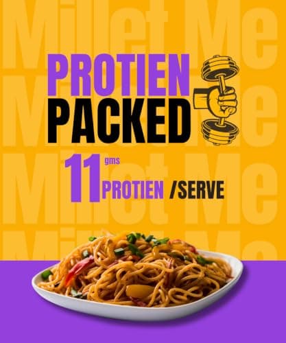 Millet Me by Kuizeens Bajra - 220g | Pearl Millet | Diabetic Friendly |Gluten-Free Noodles | High Fiber & Protein | Vegan & Diabetic-Friendly | Heart Healthy | Traditional Pearl Millet Noodles for Wholesome Meals | Jain | No Onion & Garlic — image 5