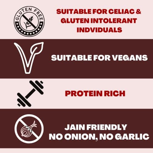 Naturally Yours Gluten-Free 5 Grain Noodles – No Maida, Not Fried, Vegan, No Preservatives, No Onion No Garlic, 100% Jain-Friendly | Includes Tastemaker | Made with Corn, Amaranth, Bengal Gram, Jowar & Rice | 100g Pack of 1 — image 8