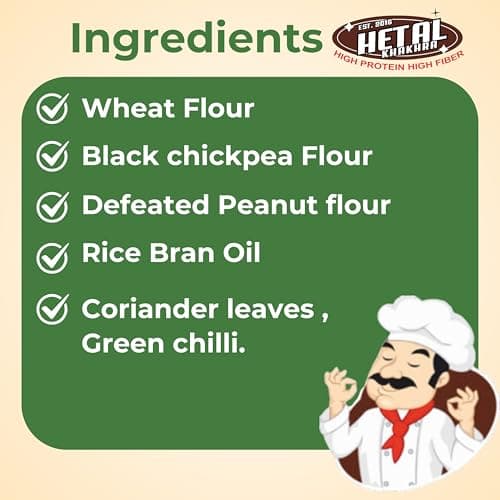 Kothmi Marcha Khakhra | JAIN | Crispy | Ready To Eat | High Protein High Fiber| No Palm Oil | 200g Vacuum Pack Of 2 — image 5
