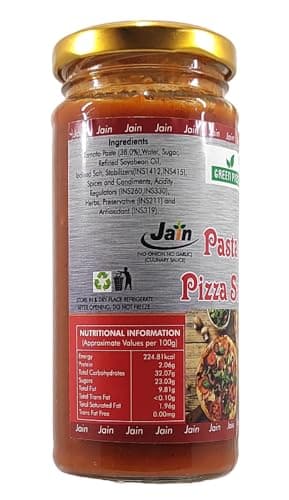 K3 Masala Jain With No Onion No Garlic Pizza and Pasta Sauce.(250gm) Sauce & Dip (250 g) — image 2