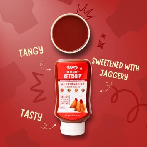 Troovy Healthy Tomato Sauce | 100% Chemical Free | No Preservatives | No Processed Sugar (uses Jaggery) | No MSG | No Sodium Benzoate | All Natural Ingredients | Contains Minerals Like Iron | Tastes like Regular Tomato Ketchup (PO4) — image 8