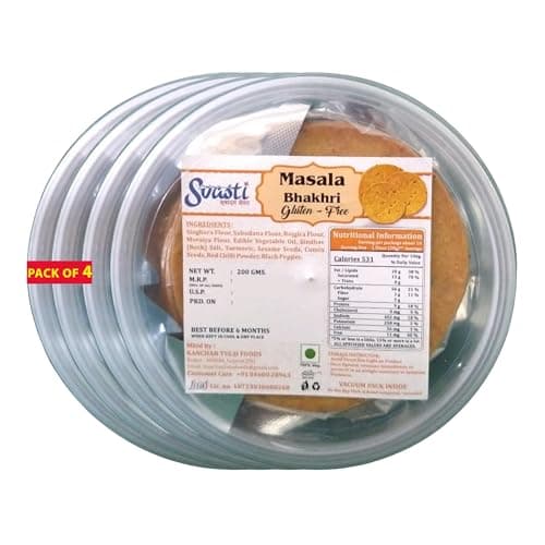 Svasti Dry Methi Bhakhri Snacks - 200 gms (Pack Of 4)| Roasted Healthy Gujarati Snacks | No Maida | No Artificial Colours | No Onion & No Garlic | Vacuum Packed | Gluten Free — image 6