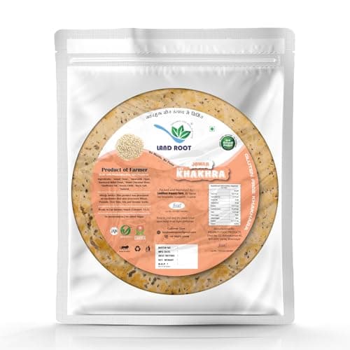 Land Root Gluten Free Bjra Methi & Jowar Khakhra (Pack of Two) 180g each — image 3