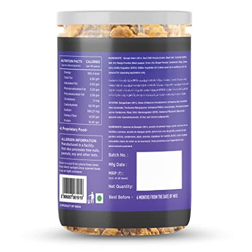 Healthy Treat Roasted Chana Jor Garam 200 gm | Healthy, Roasted Oil-Free Namkeen | Ready-to-eat | Healthy Snacks | Low in calories | Protein-Rich Snack | Roasted Beaten Chana Snack | Gluten Free — image 6