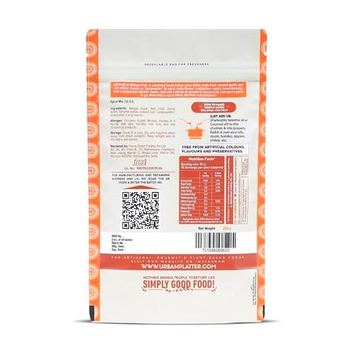 Urban Platter South Indian Style Instant Idli Podi Chutney Powder, 250g (Milagai Podi | South Indian Gunpowder | Ready-to-Use | Perfect for Idli, Dosa and Rice) — image 2