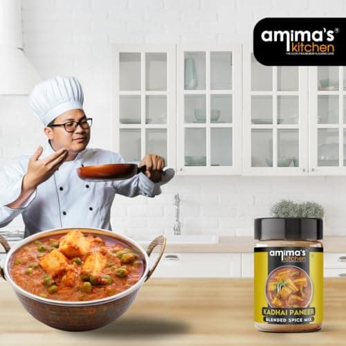 Amima's Kitchen Kadhai Paneer Masala Powder – 100 Grams | Blended Spice Mix | For Healthy and Delicious Cooking | No Synthetic Flavour & Color | Ready Jain Spice Mix (No Onion No Garlic) — image 5