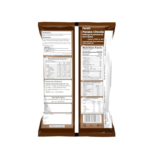 Chheda’s Farali Potato Chivda | Light & Crispy Fasting Snack | No Onion No Garlic | Traditional Indian Farali Namkeen | 170g Poly Pack of 4 — image 2