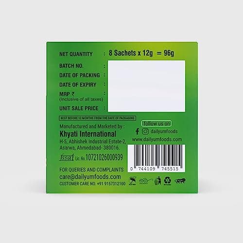 Dailyum Jain Instant Tomato Soup| 8 Single Serve Sachets | Just Boil-Stir-Sip | 12g Each Sip-A-Soup| Natural | No MSG | Pack of 2 Box | Travel friendly — image 5