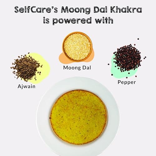SelfCare By Suman Agarwal Moong Dal Khakhra & Masala Moong Jor - (Combo Pack) | Roasted | Savoury - Snacks - Namkeen - Grocery | Spicy Crunchy & Chatpata - Tea time Snacking | Jain & Travel Friendly — image 2
