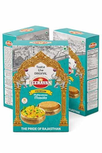 Premium JEERAVAN Masala | जीरावन मसाला | Poha Masala Powder Raita, Fruit Chaat Masala | No Artificial Preservatives, Colors and Flavours | Taste Maker | Mix of 32 Blended Healthy Spices | Natural Hing Jeeravan Mix Masala Powder 1 Kg — image 8