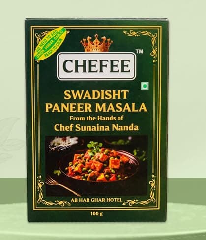 CHEFEE Swadisht Paneer Masala, Ready to Cook, No Onion Ginger Garlic, 100g | Premium Swadisht Paneer Masala Blend,Rich Aroma & Authentic Restaurant-Style Taste
