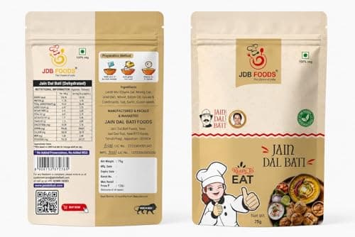Jain Dal Baati Ready to Eat | Traditional Rajasthani Meal | Instant Heat & Eat Pack | No Onion No Garlic | Authentic Homemade Taste — image 2