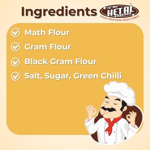 Math Khakhra JAIN | Gluten Free | Crispy| Ready To Eat | High Protein High Fiber| No Palm Oil | 200g Vacuum Pack Of 2 — image 3