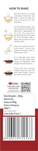 Wheafree Gluten Free Macaroni (Pack of 2 x 300g each) | No Maida | No Trans Fat | No Cholesterol | Lactose Free | No MSG | Quick and Easy to Cook | Easy to Digest — image 3