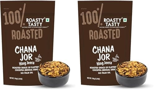 Roasty Tasty Roasted Chana Jor Lime & Chilli Whole Grain Indian Snacks- 200g |No MSG | Zero Cholesterol & Trans Fat | Diet Namkeen | Gluten Free | Ready-to-eat | High in protein | Export Quality | Healthy Snacks — image 8