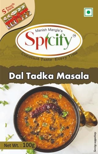 Spicify Dal Tadka Masala - 100g | Ready to Use Instant Spice Mix | No Onion No Garlic No MSG | Authentic & natural Spice Blend — image 3