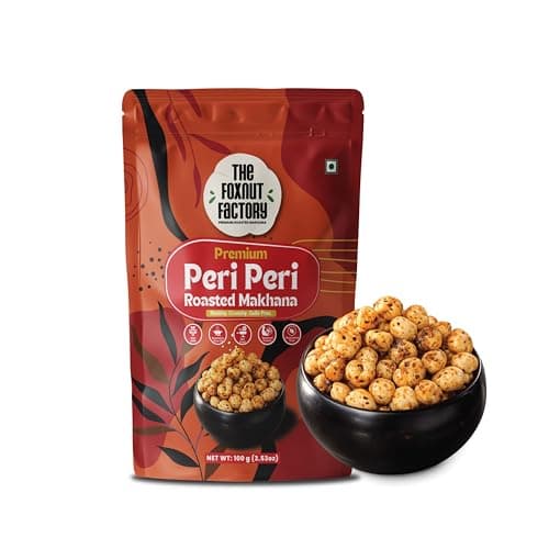 The Foxnut Factory Cheese Roasted Makhana 100g (3.53oz) – Crunchy and Tasty Fox Nuts (Lotus Seeds), Ready-to-Eat, Gluten-Free Vegetarian, Plant Based, Not Fried Healthy travel friendly Snack Brand: The Foxnut Factory — image 6