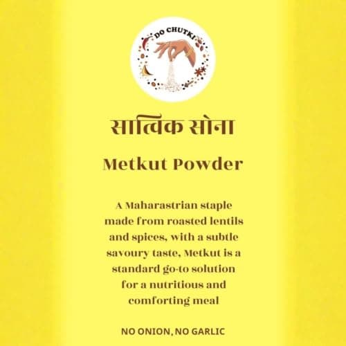 Do Chutki Metkut Powder 100g (Pack of 2) - Traditional Maharashtrian Metkut | for Idli, Dosa and Ghee Rice | No Onion, No Garlic | No Preservatives — image 7