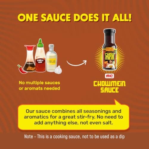 MasterChow Indo-Chinese Chowmein Sauce - Noodle Cooking Sauce | 220gms — image 8