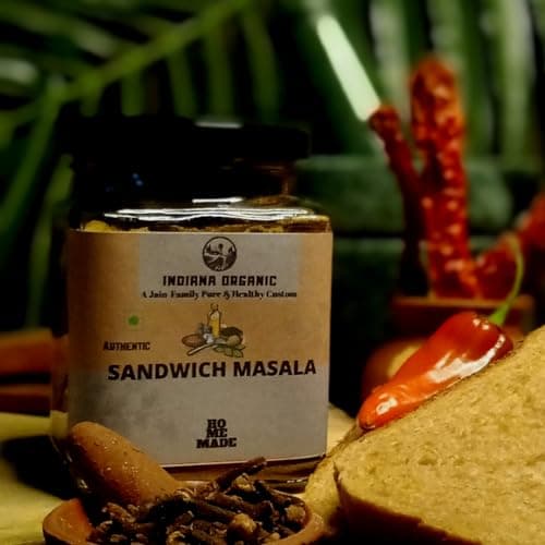 Indiana Organic Sandwich Masala Powder - 150 Gram, Freshly Ground Packed on Order | No Onion & Garlic. — image 2