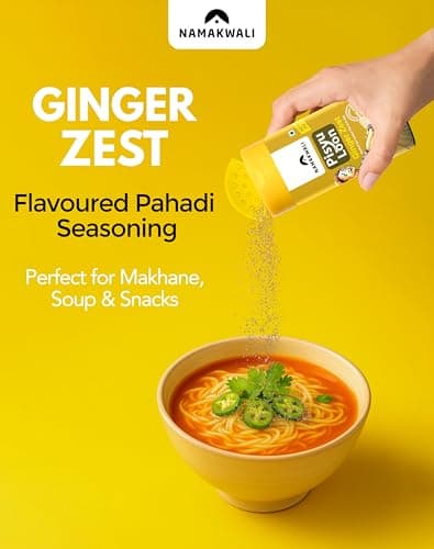 Namakwali Flavoured Pahadi Salts (Timur herb, Gandhrain or Choru herb, Ginger zest) | Pack of 3 - 300 Gram | No Onion No Garlic | Seasoning Combo - Popcorn, Noodles, Salad, Raita, Fruits, Sweet Corn, Makhana | SharkTank India S3 — image 8