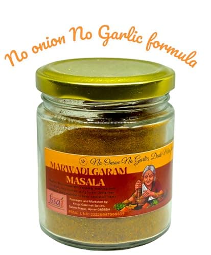 KING's Gourmet Spices Marwadi Garam Masala Powdered | No onion No garlic| Jain Spices Mix| Made up of 18 Spices| Home made| Zero preservative | 100% Natural — image 2