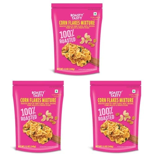 Roasty Tasty Multigrain Diet Mixture - Palm Oil Free for Kids - Millet Namkeen - Healthy Snacks for All - Roasted with Millets & Seeds - No Onion No Garlic Namkeens - 340 G — image 8