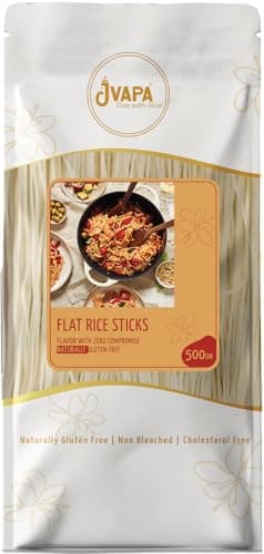 Jvapa Flat Rice Noodles (3mm) - Perfect for Pad Thai/Pho, Naturally Gluten Free, Made with 100% Rice, Non Bleached, No Maida - 700gm (350gm x Pack of 2) — image 8